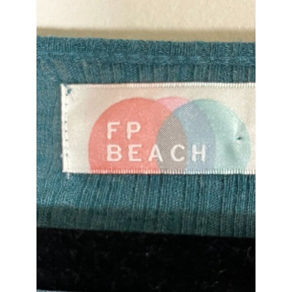 Free People Top Women XS Green Pullover Tiered Boho Peasant Hippie Cowgirl Retro - Picture 2 of 12